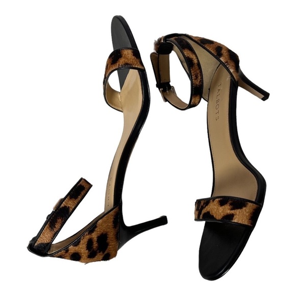 Talbots Trulli Ankle Strap Calf Hair Leopard Heel size 10.5 - Picture 4 of 8